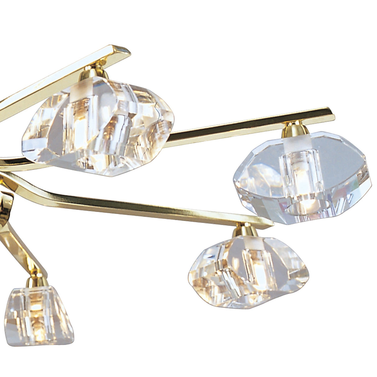 Alfa 80cm Chandelier 8 Light - Polished Brass