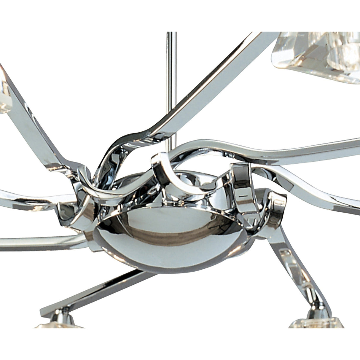 Alfa 80cm Chandelier 8 Light - Polished Chrome