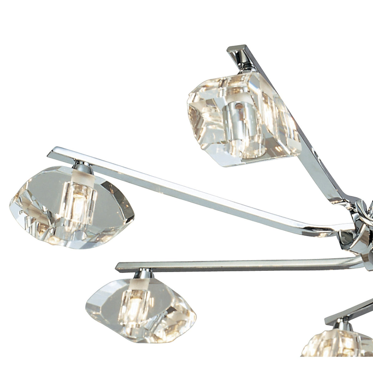 Alfa 80cm Chandelier 8 Light - Polished Chrome
