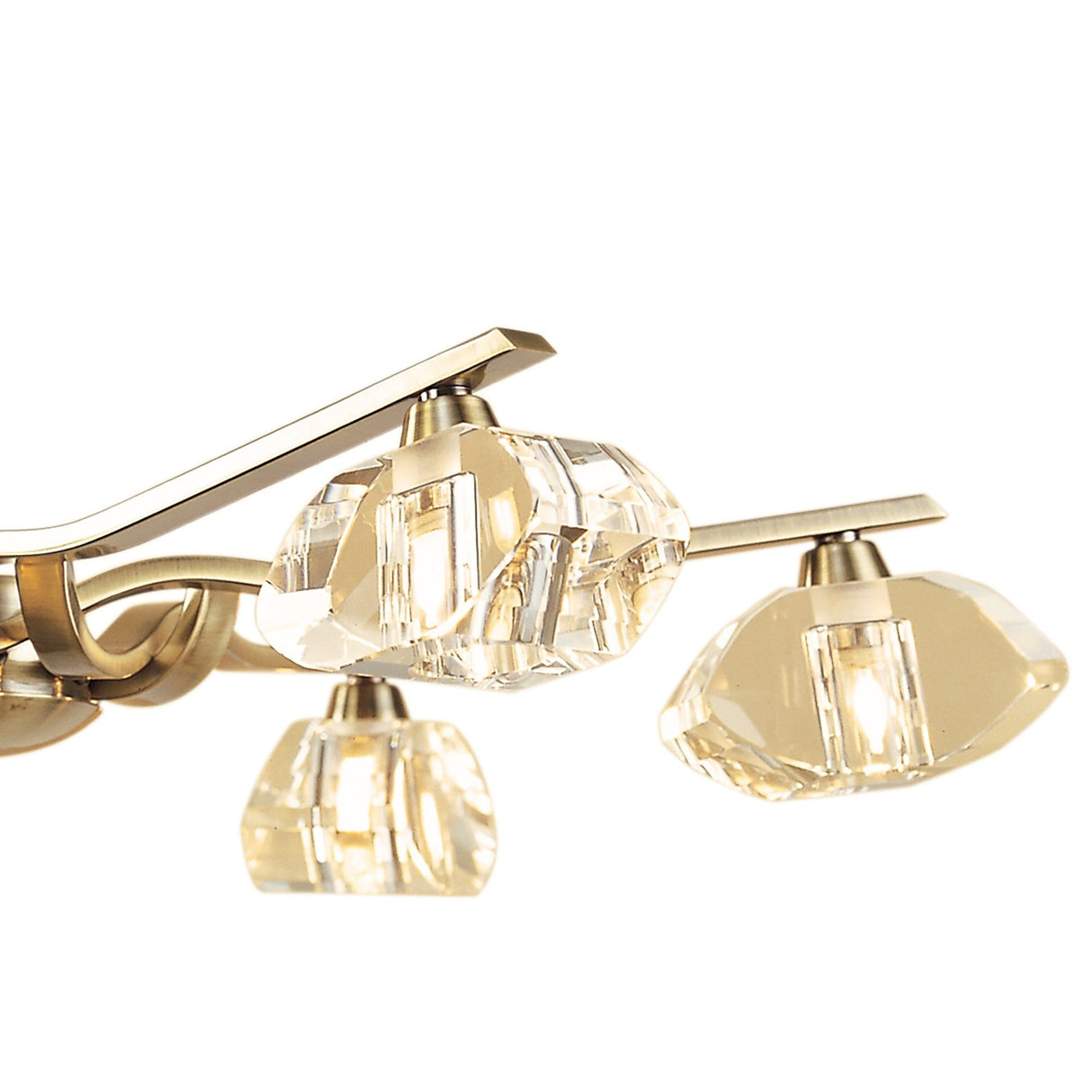 Alfa 63cm 6 Light Chandelier/Semi-Flush - Antique Brass