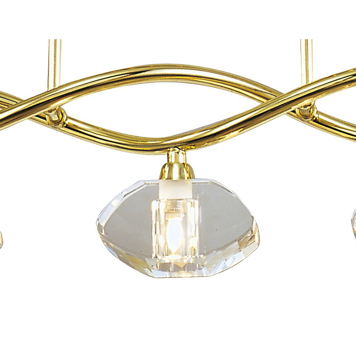 Alfa Linear 5 Light Linear Suspension Light - Polished Brass