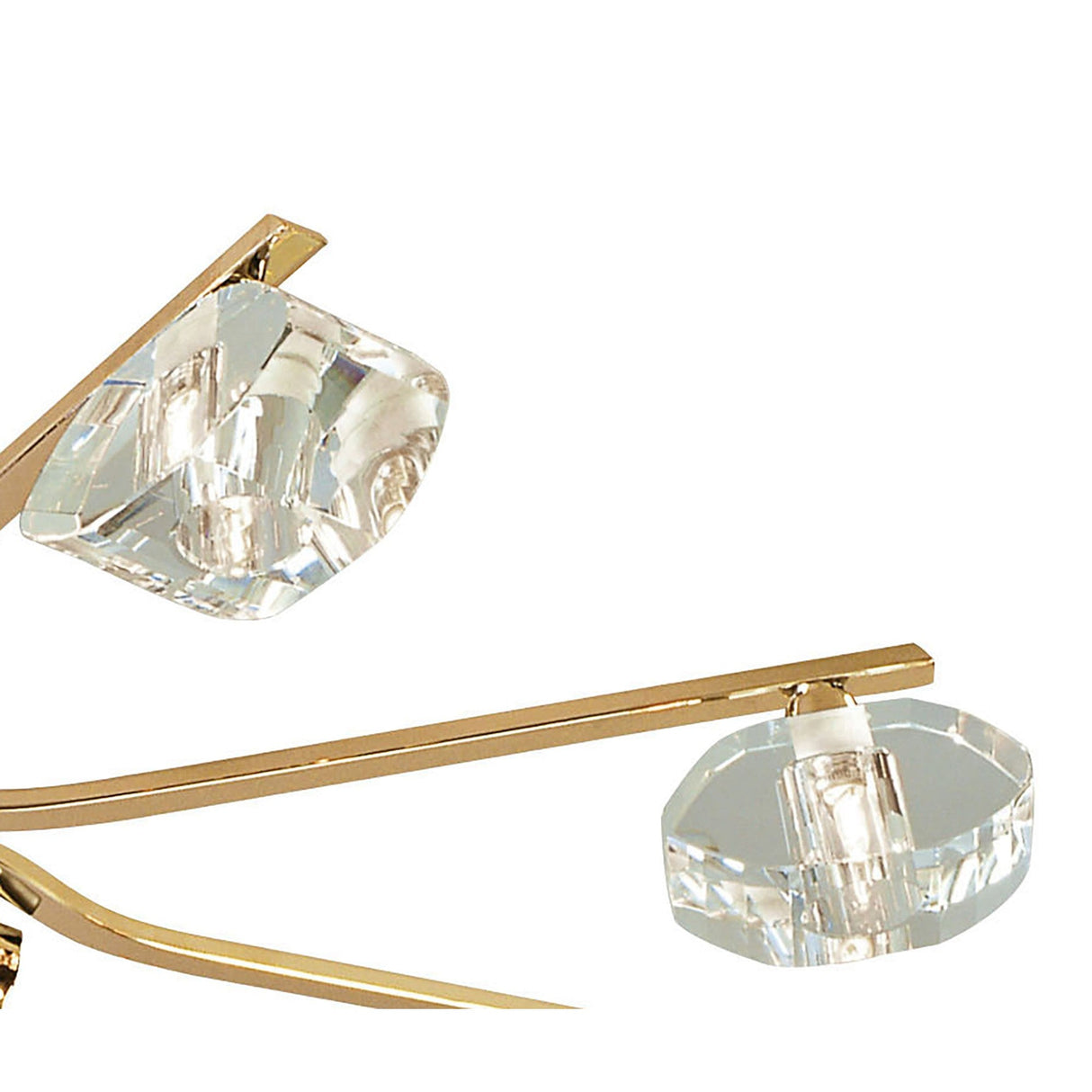 Alfa 8 Light Semi-Flush Ceiling Light - French Gold