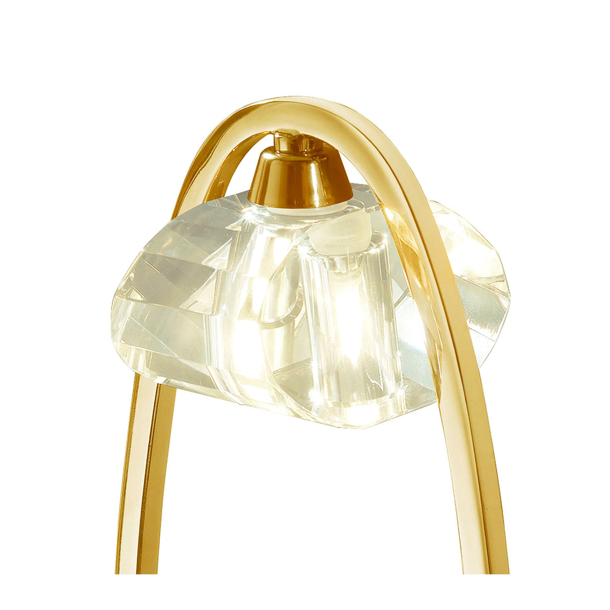 Alfa 1 Light Crystal Table Lamp - French Gold