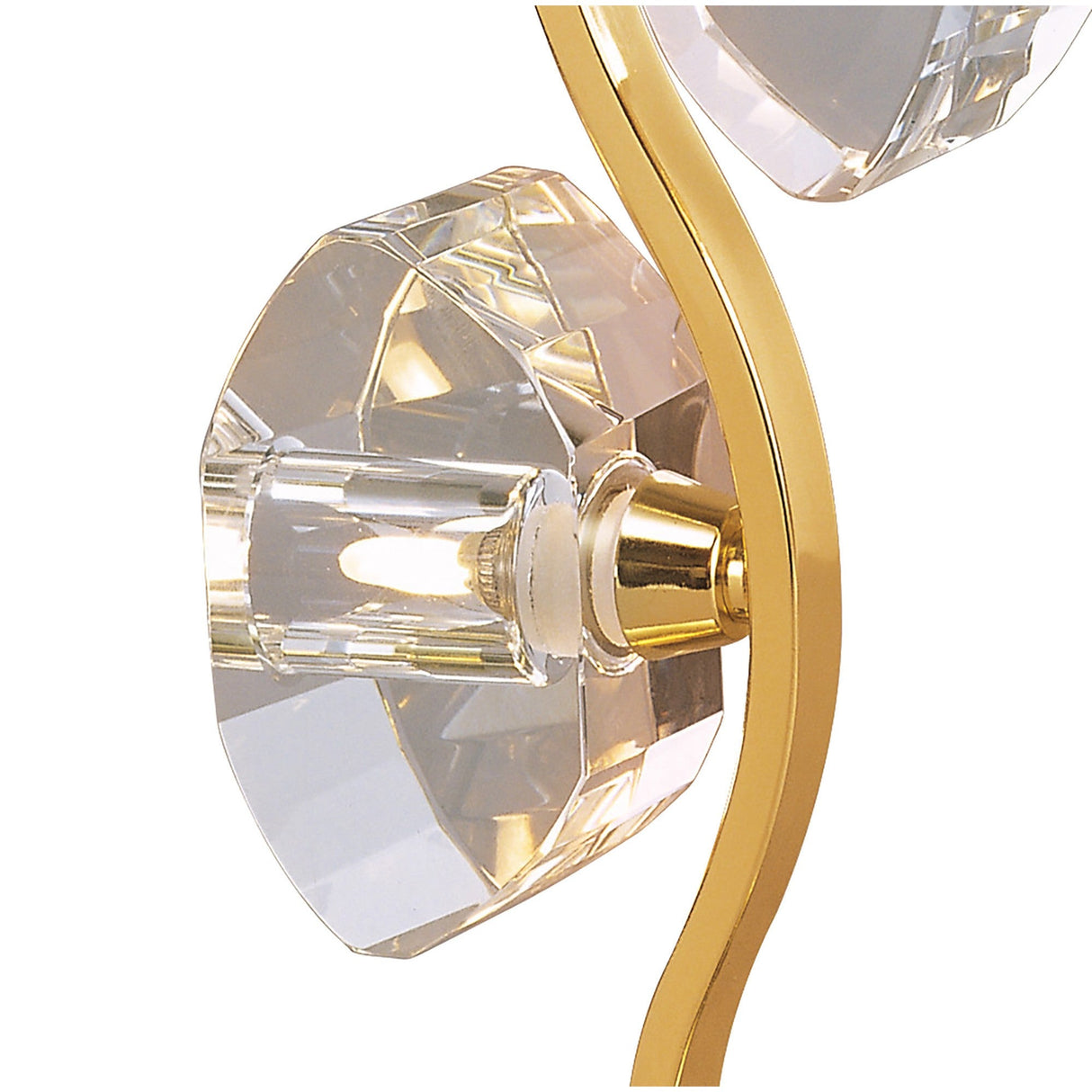 Alfa 2 Light Crystal Table Lamp - French Gold