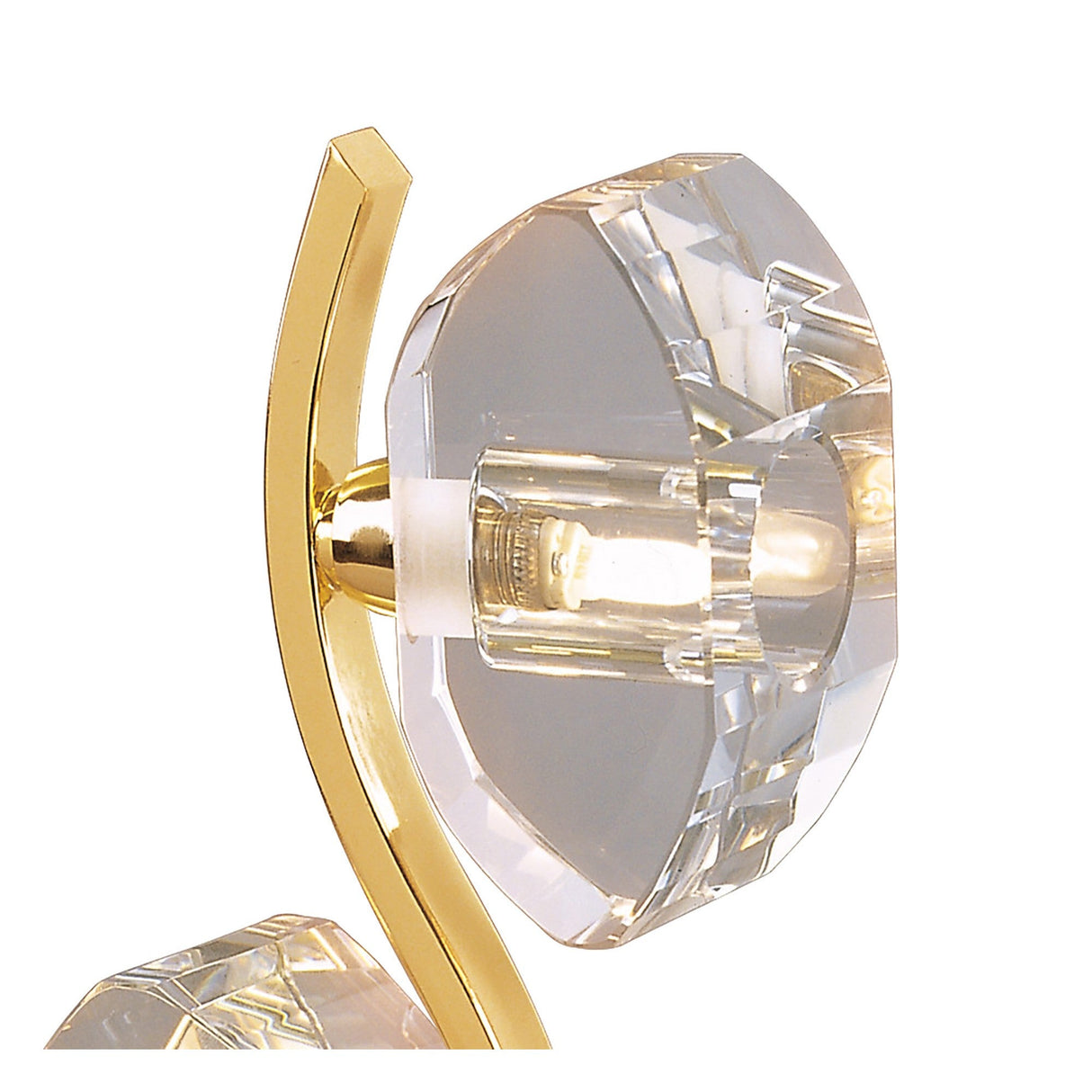Alfa 2 Light Crystal Table Lamp - French Gold
