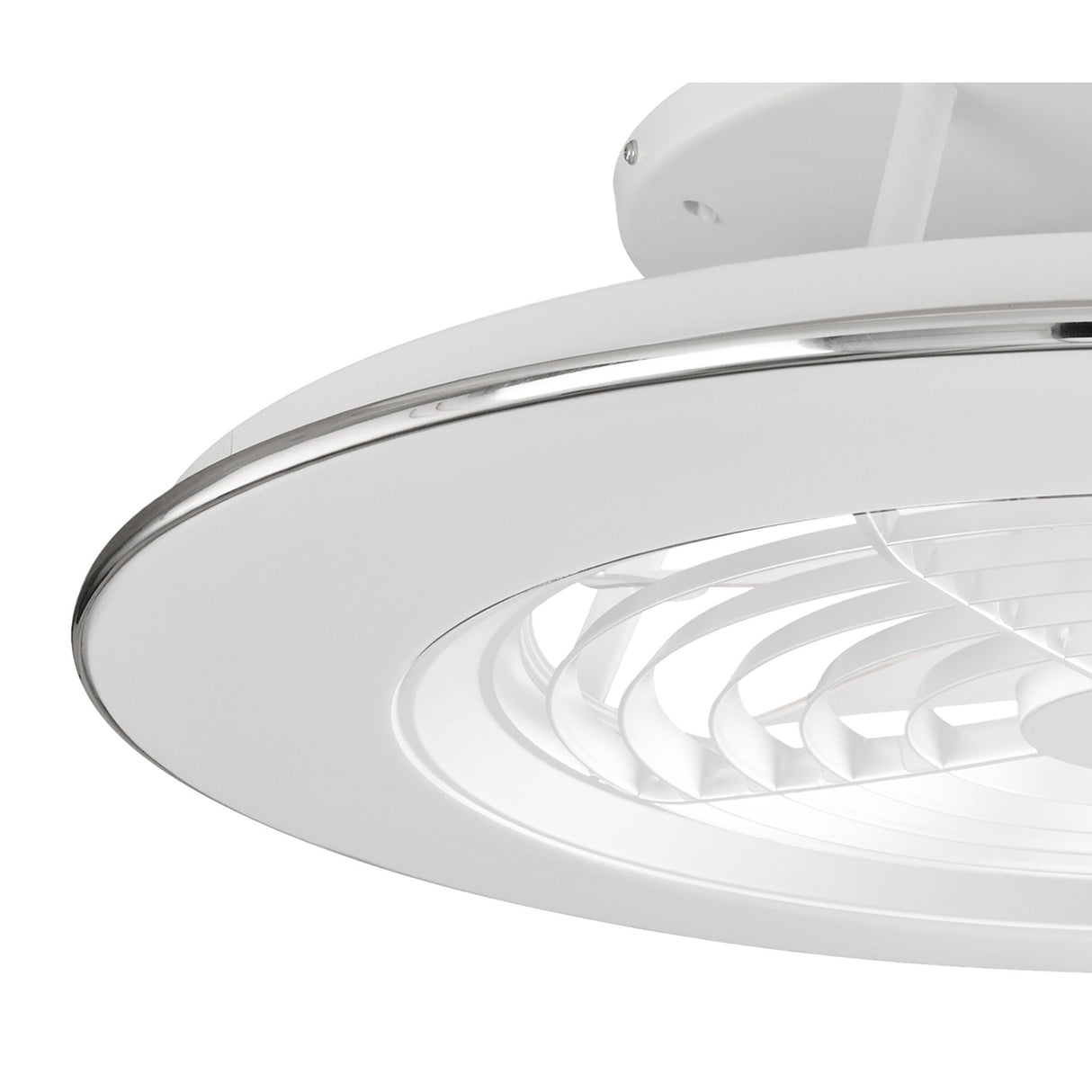 Alisio CCT Dimmable LED Ceiling Retractable Fan Light With Remote & APP Control - White