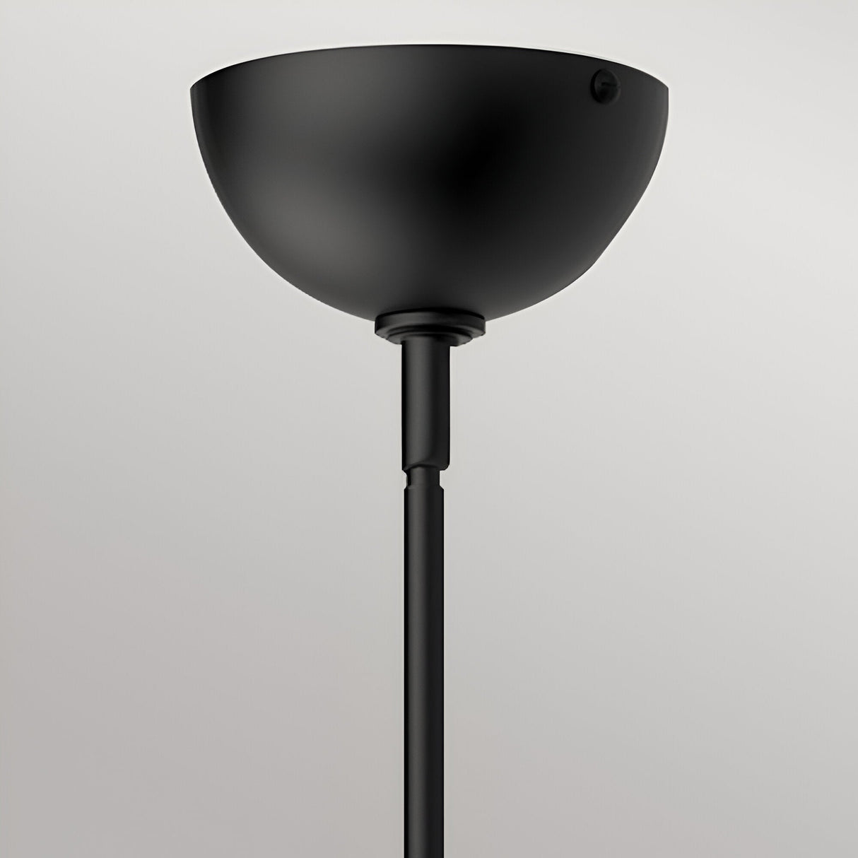 Jude 1 Light Glass Pendant - Matte Black