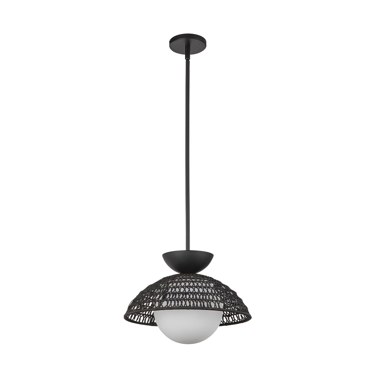 Perth 1 Light Pendant - Matte Black
