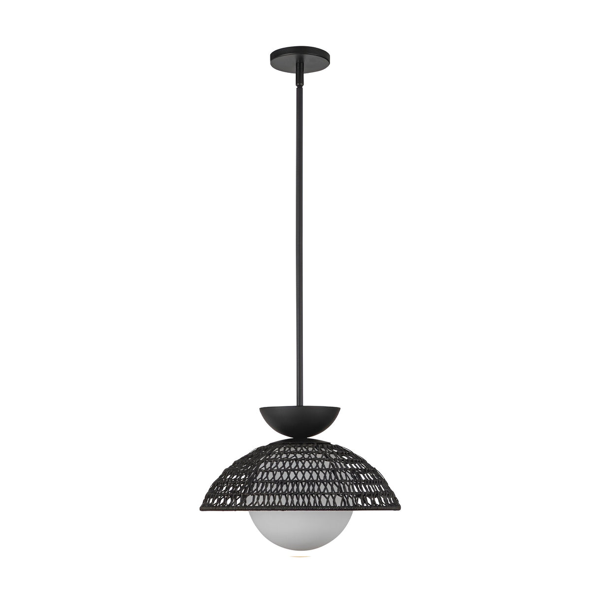 Perth 1 Light Pendant - Matte Black