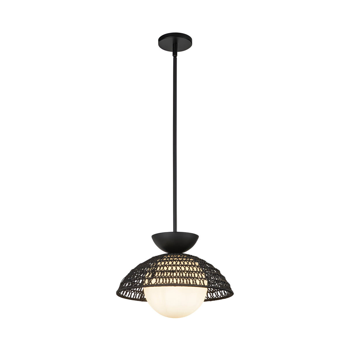 Perth 1 Light Pendant - Matte Black