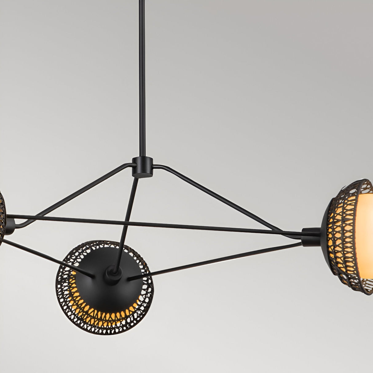 Perth 3 Light Chandelier - Matte Black