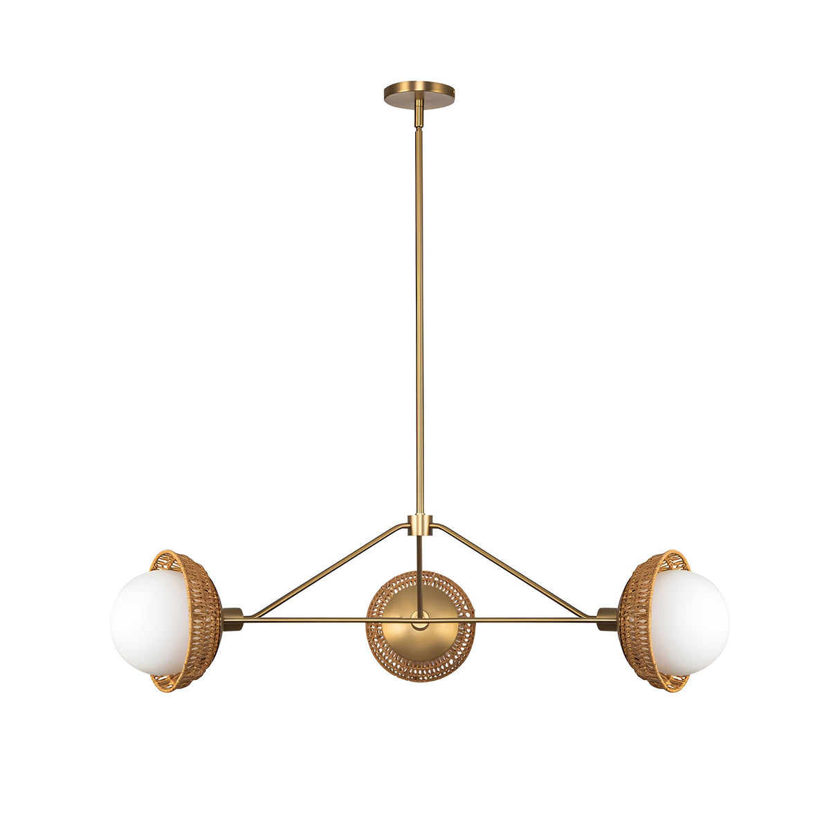 Perth 3 Light Chandelier - Brushed Gold