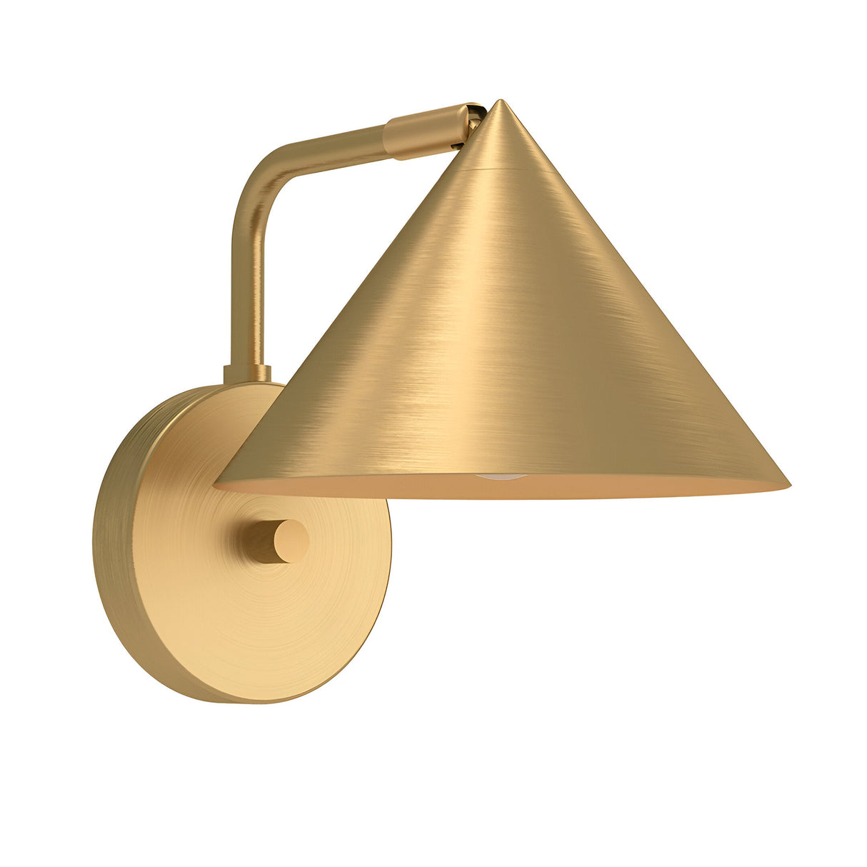 Remyck 1 Light Wall Light - Brushed Gold