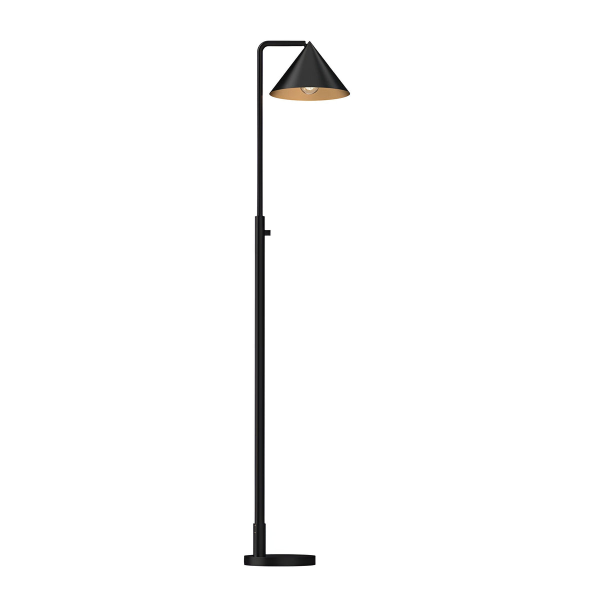 Remyck 1 Light Floor Lamp - Matte Black