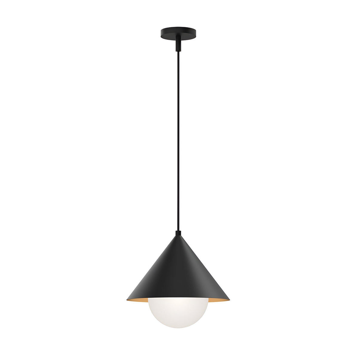 Remyck 1 Light Pendant - Matte Black
