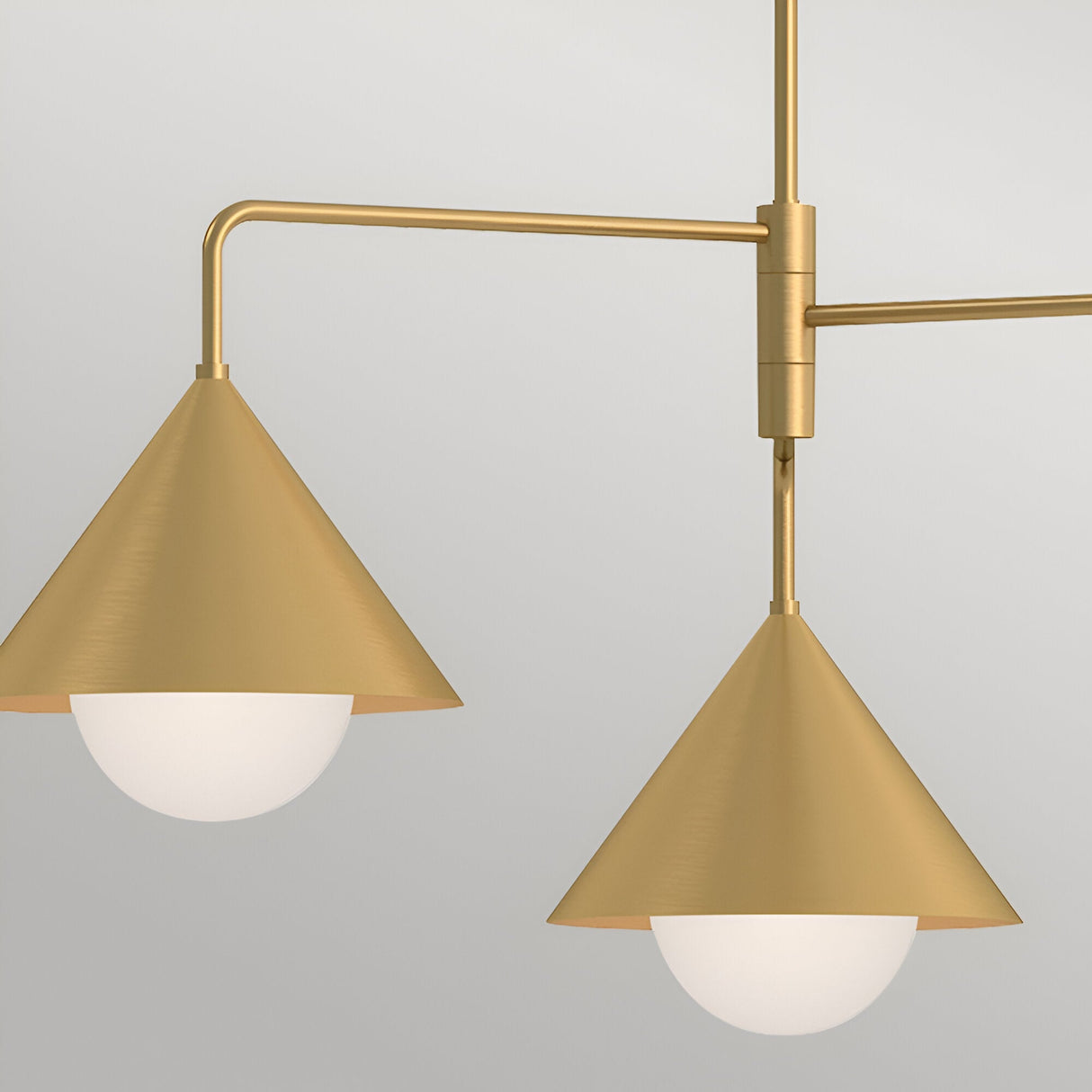 Remyck 3 Light Chandelier - Brushed Gold