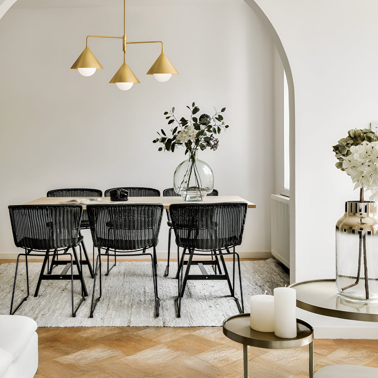 Remyck 3 Light Chandelier - Brushed Gold