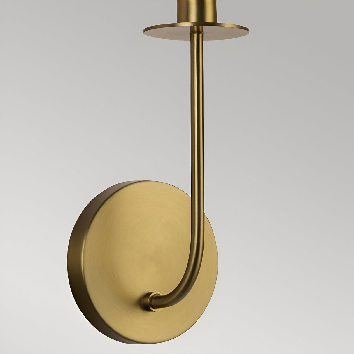 Sylvia 1 Light Glass Wall Light - Brushed Gold