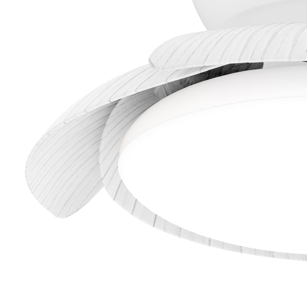 Aloha CCT Dimmable LED Ceiling Retractable Fan Light - White