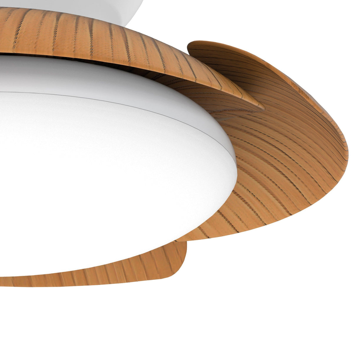 Aloha CCT Dimmable LED Ceiling Retractable Fan Light - Brown
