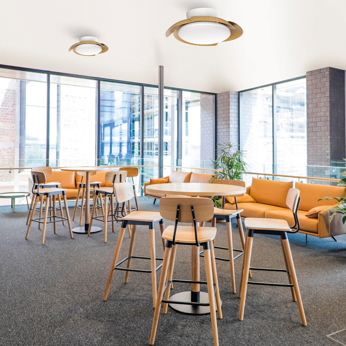 Aloha CCT Dimmable LED Ceiling Retractable Fan Light - Brown