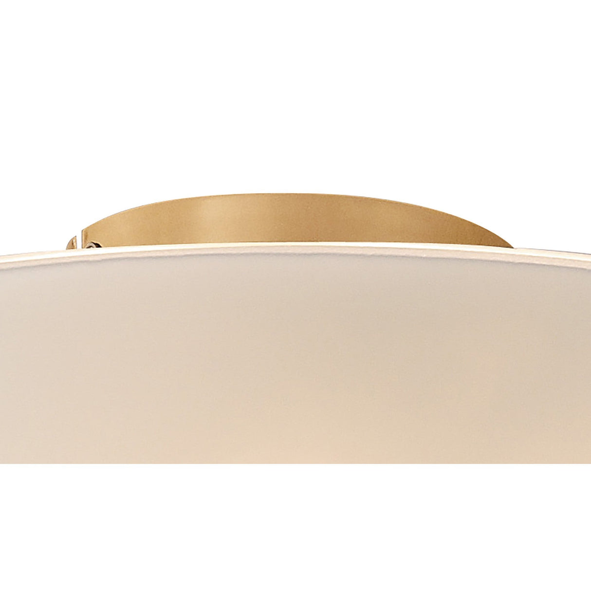 Amada 6 Light Opal Glass Flush Ceiling Light - French Gold