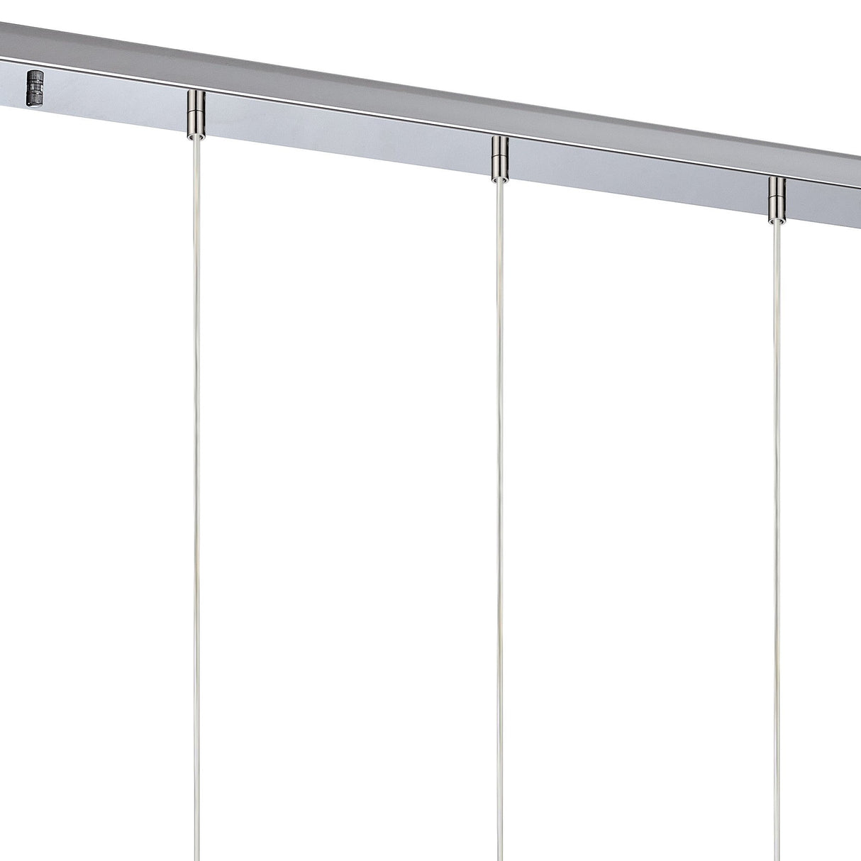 Amano 7 Light Crystal Bar Pendant Light - Polished Chrome