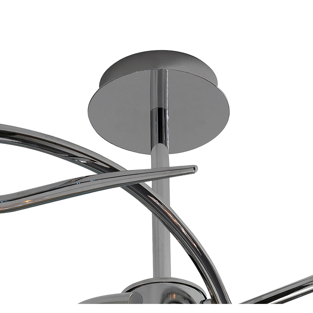 Amel 3 Light Semi-Flush Ceiling Light - Polished Chrome