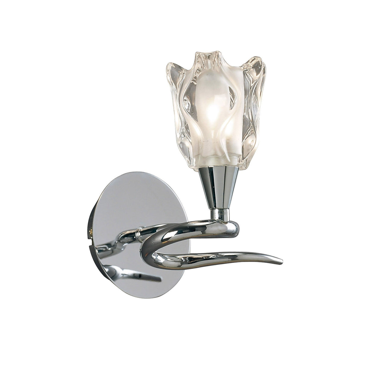 Amel 1 Light Wall Lamp - Polished Chrome