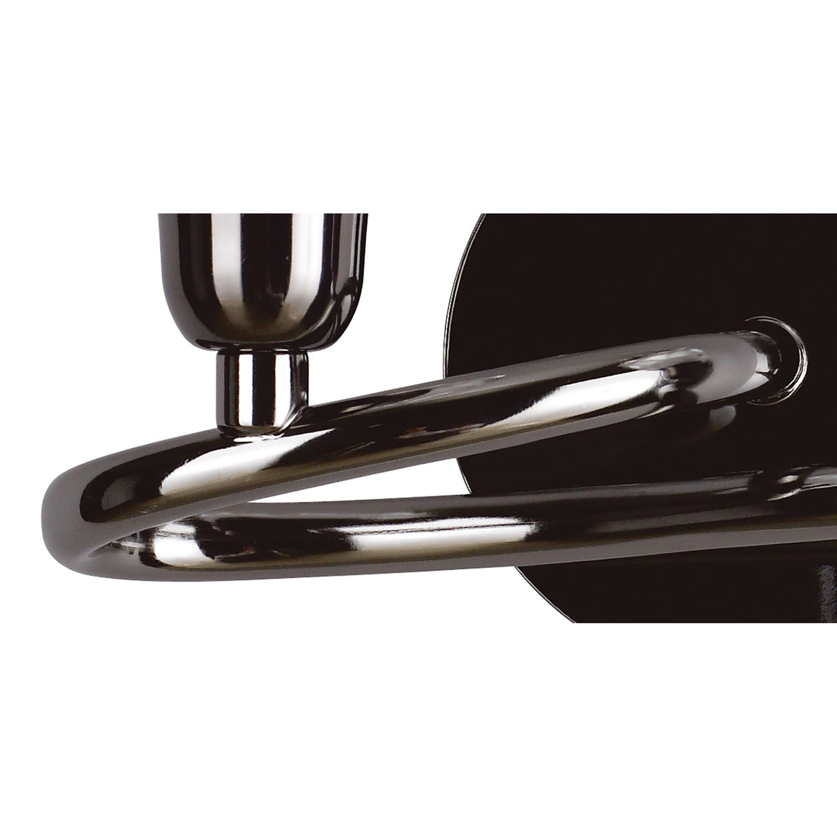 Amel 2 Light Wall Lamp - Black Chrome