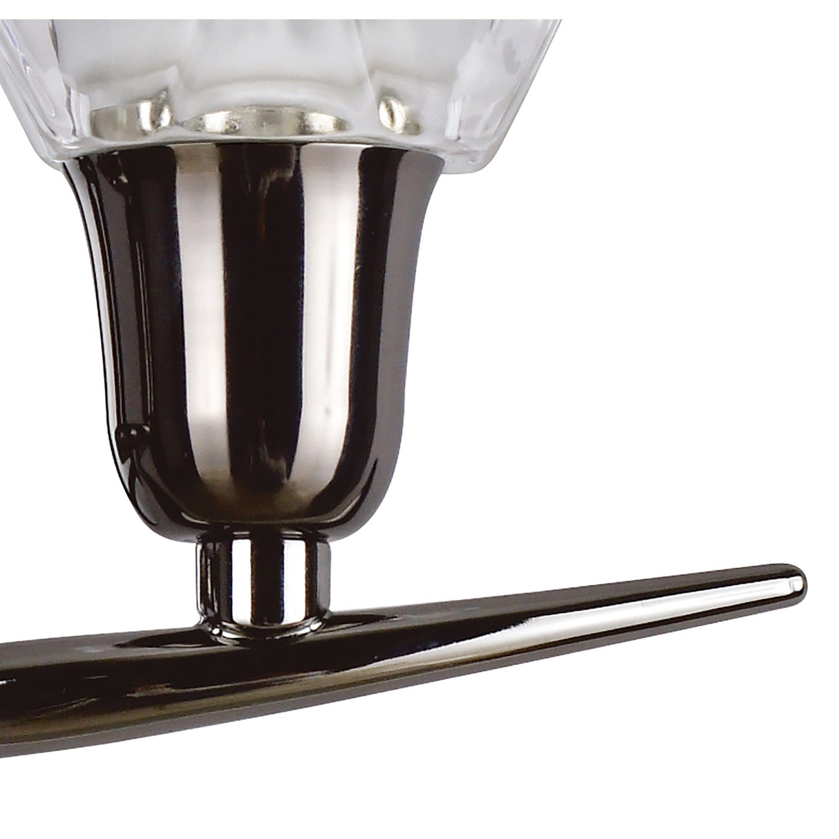 Amel 2 Light Wall Lamp - Black Chrome