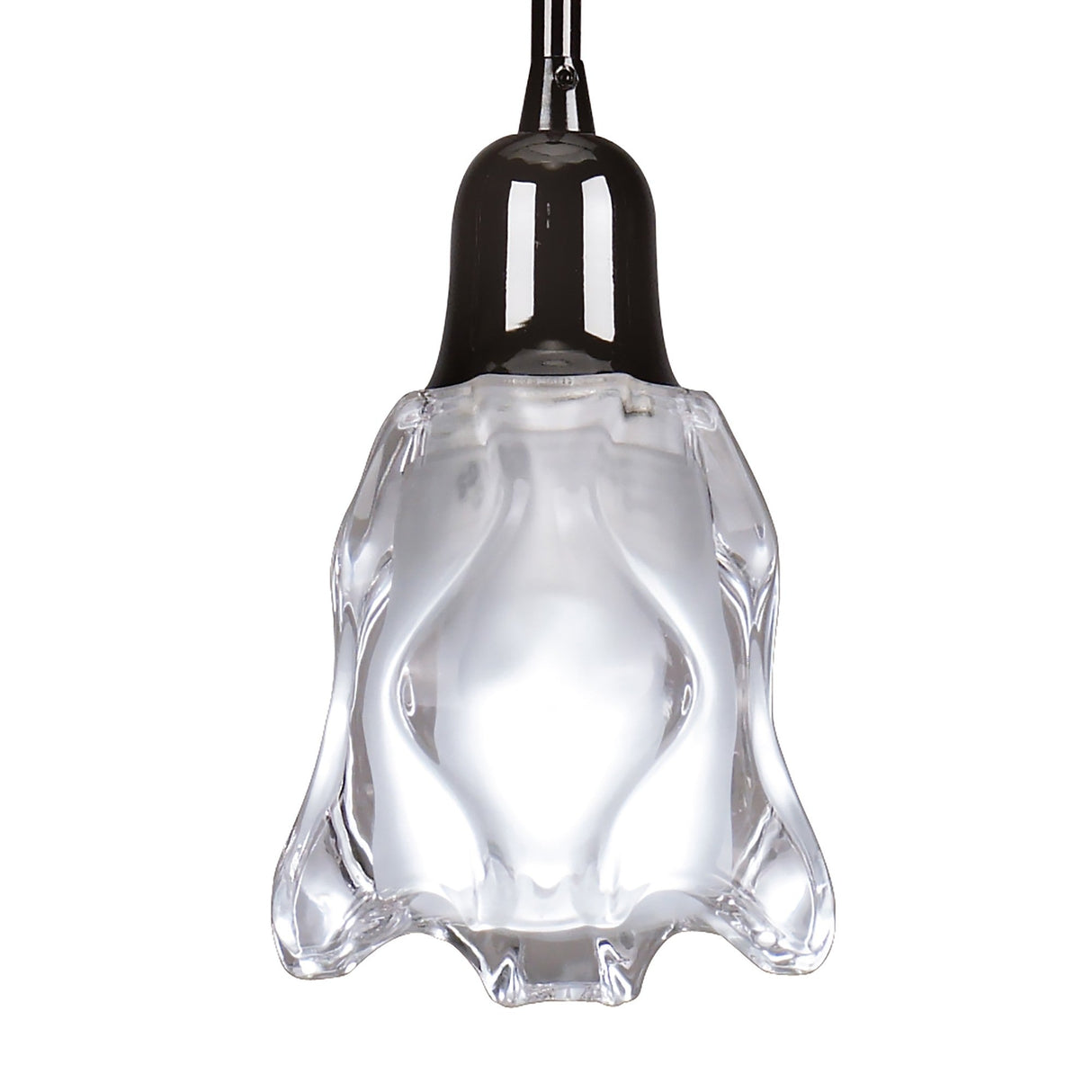 Amel 12cm 1 Light Pendant Light - Black Chrome