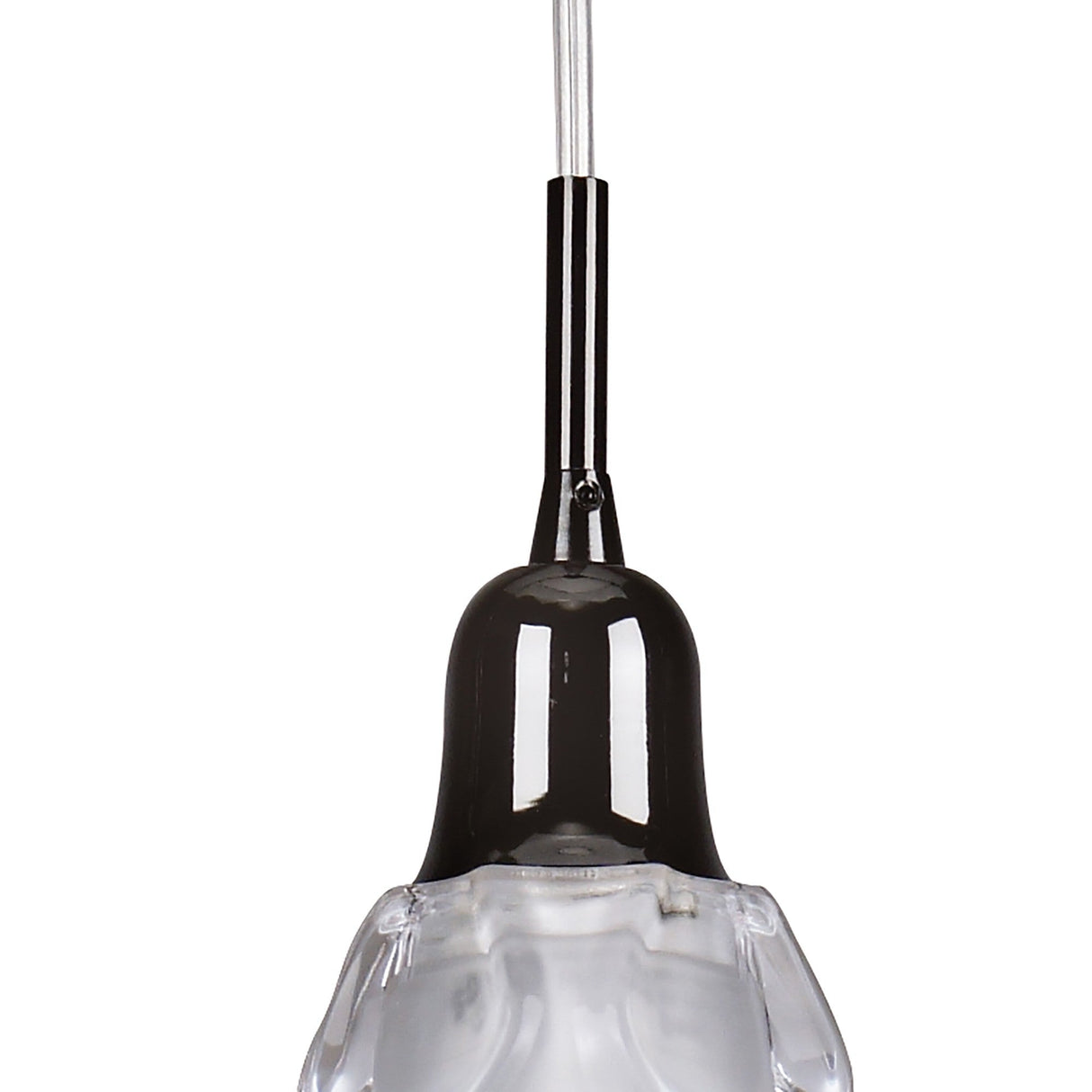 Amel 12cm 1 Light Pendant Light - Black Chrome