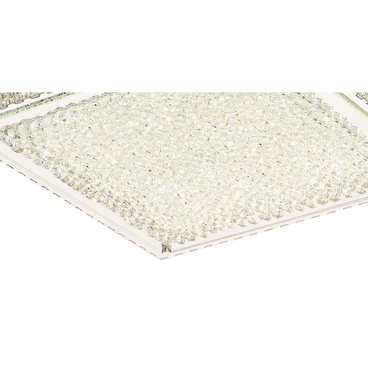 Amelia LED Crystal Flush Ceiling Light 4000K 21W - Polished Chrome