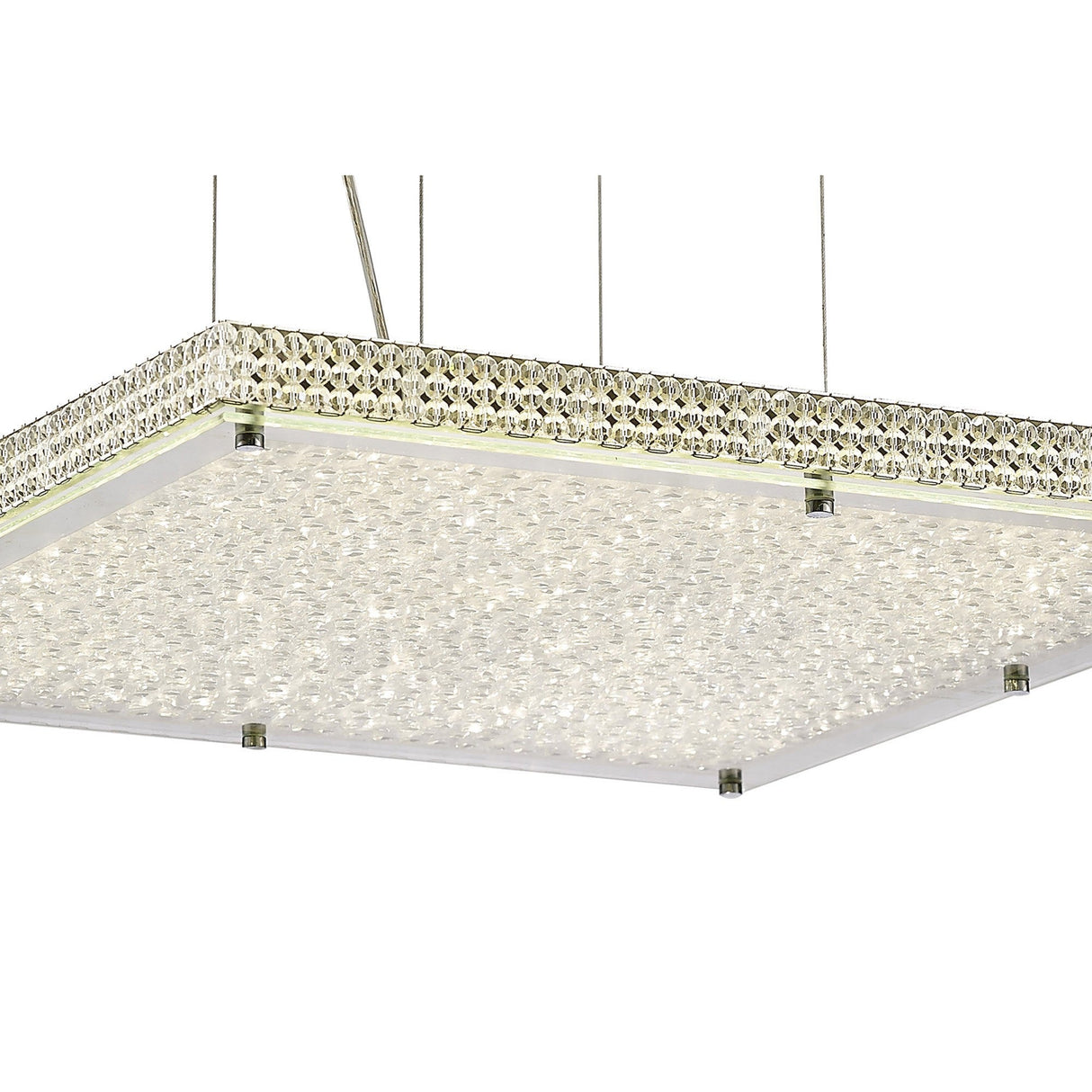 Amelia LED Crystal Suspension Light 44W 4000K - Chrome