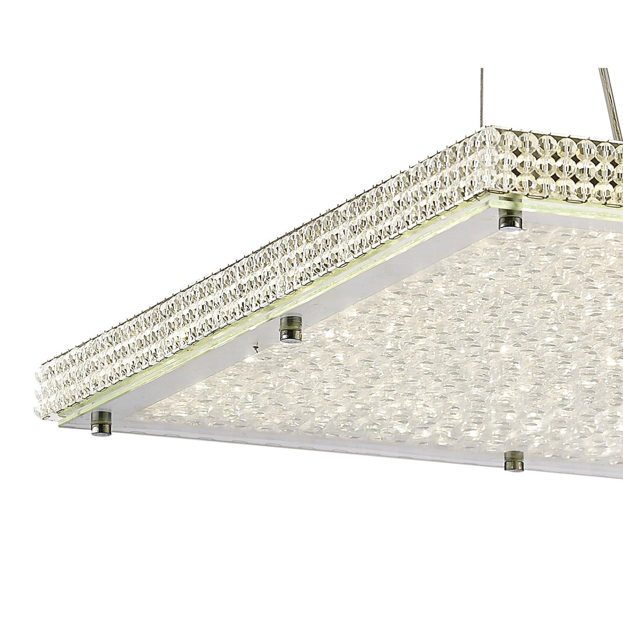 Amelia LED Crystal Suspension Light 44W 4000K - Chrome