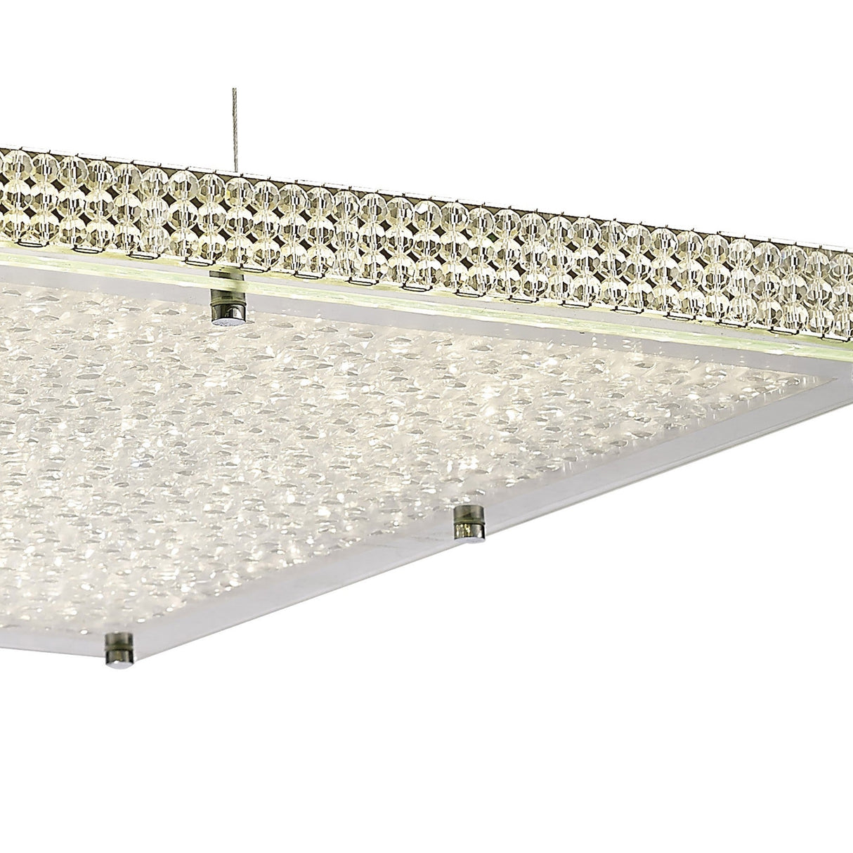 Amelia LED Crystal Suspension Light 44W 4000K - Chrome