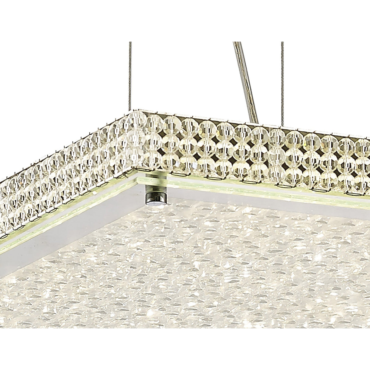 Amelia LED Crystal Suspension Light 44W 4000K - Chrome