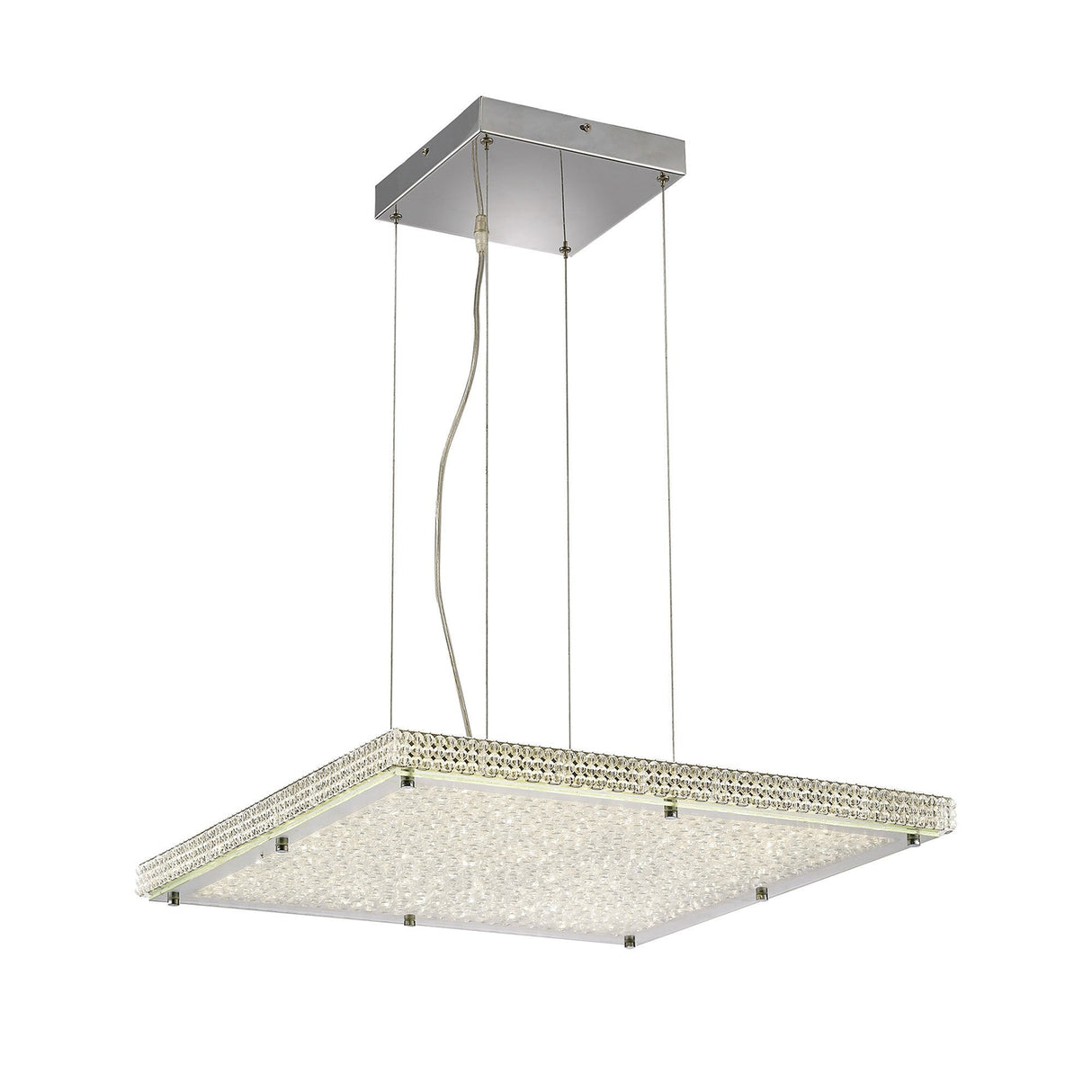 Amelia LED Crystal Suspension Light 44W 4000K - Chrome