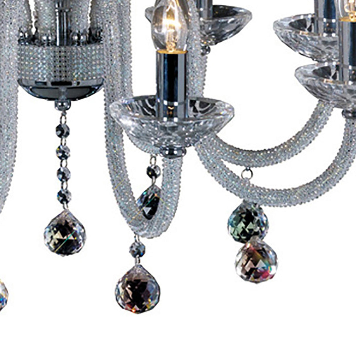 Amora 72cm 8 Light Crystal Chandelier - Polished Chrome