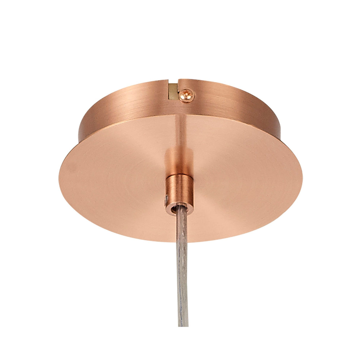 Andrea 19cm 1 Light Crystal Pendant Light - Satin Copper