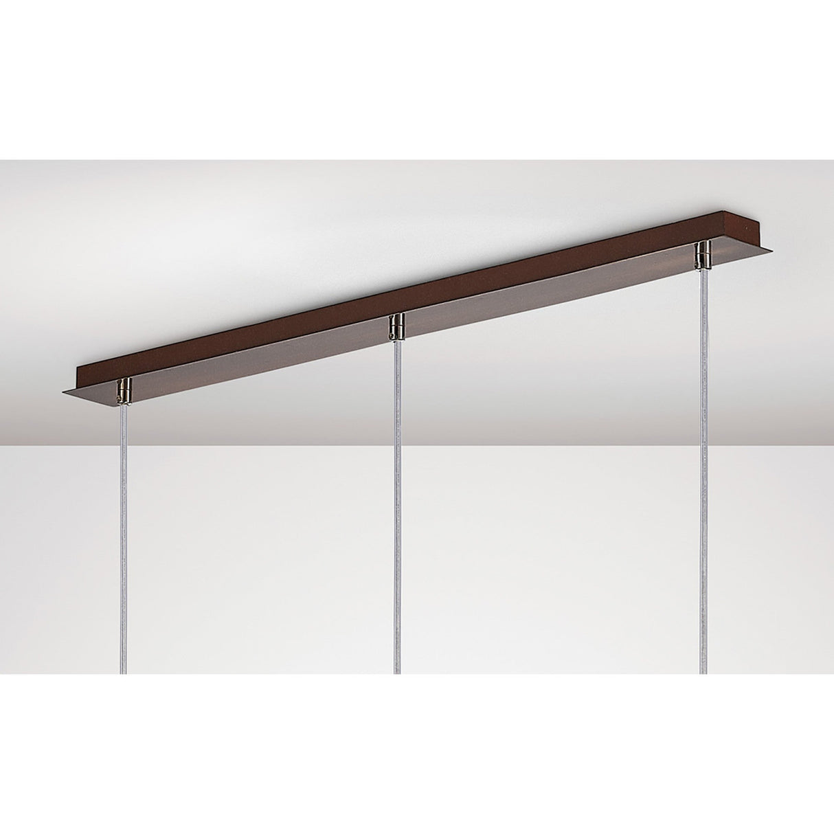 Andrea 3 Light Crystal Bar Pendant Light - Satin Copper