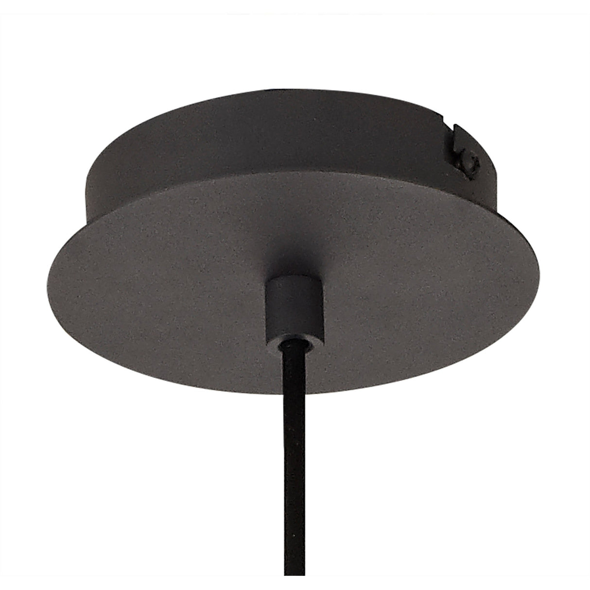 Andrea 19cm 1 Light Crystal Pendant Light - Graphite