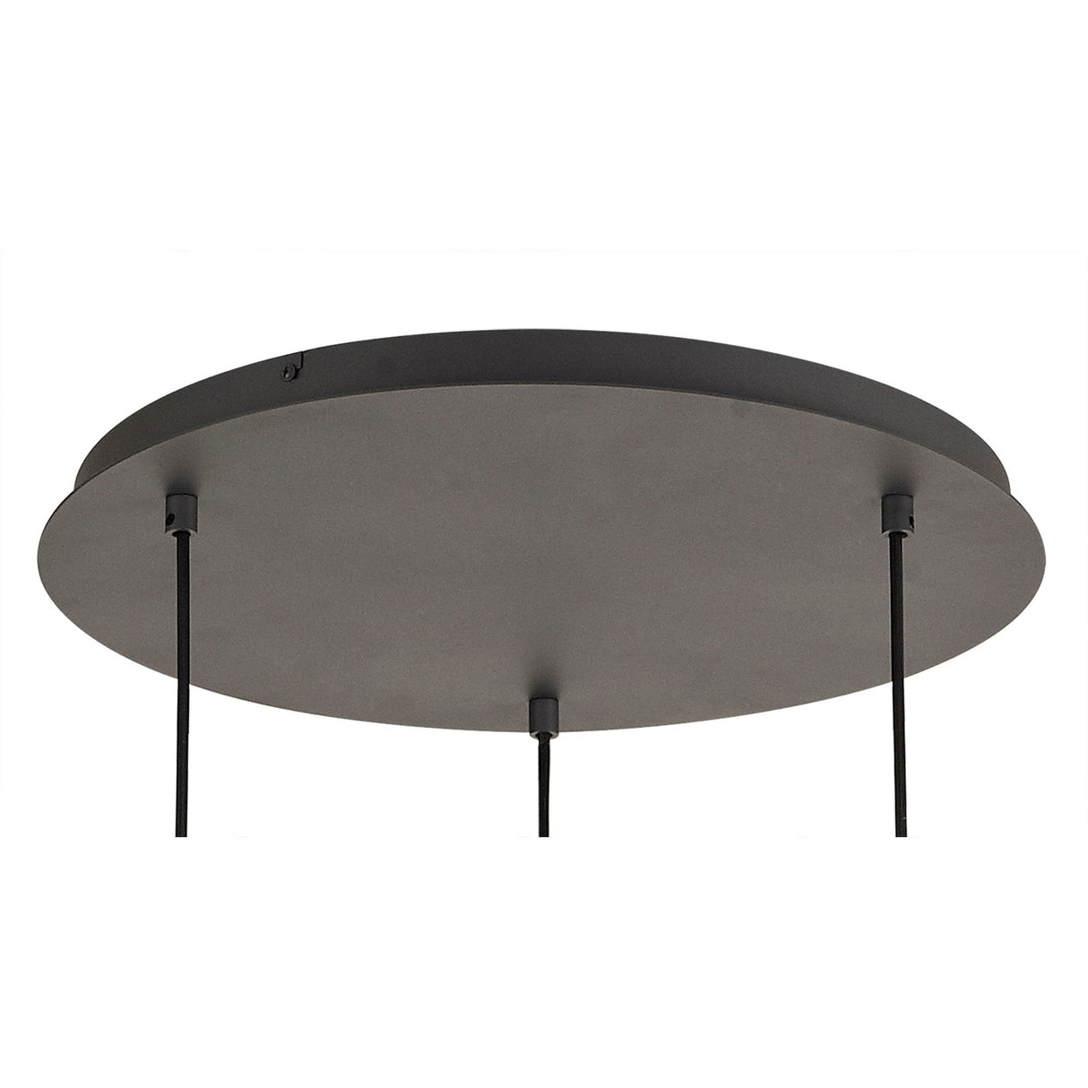 Andrea 3 Light Round Crystal Cluster Pendant Light - Graphite