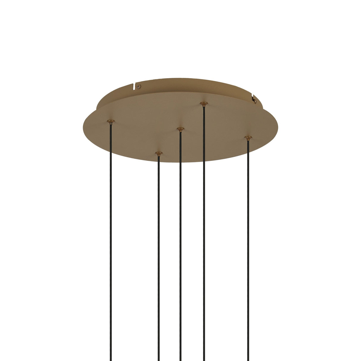 Andromeda 5 Light LED Glass Cluster Pendant Light - Light Gold (Frame Only)