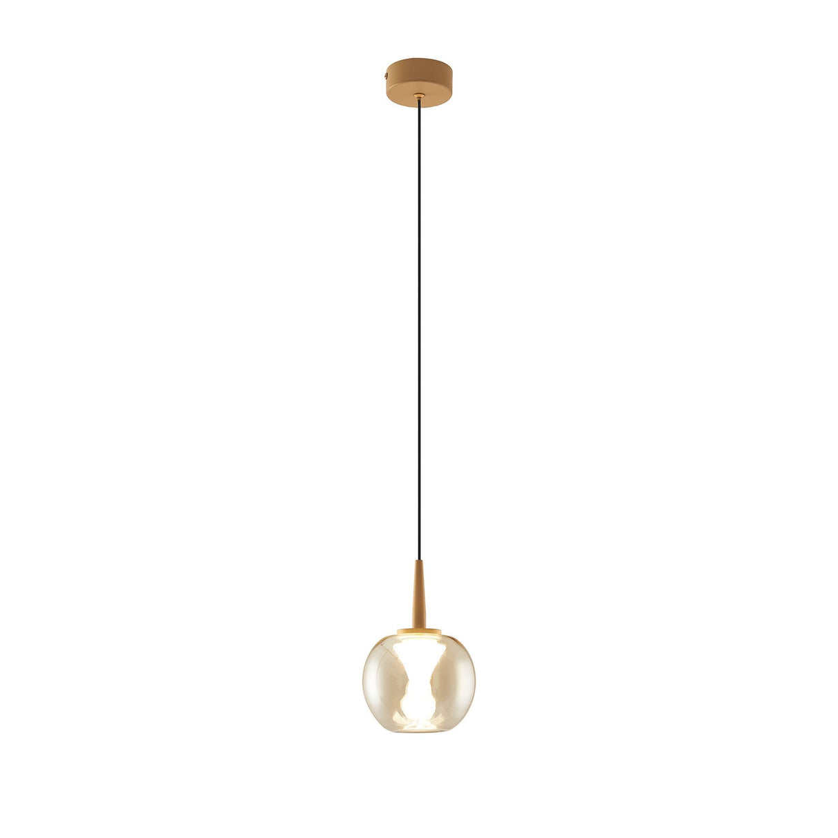 Andromeda LED Glass Pendant Light 5W 3000K - Gold & Frosted