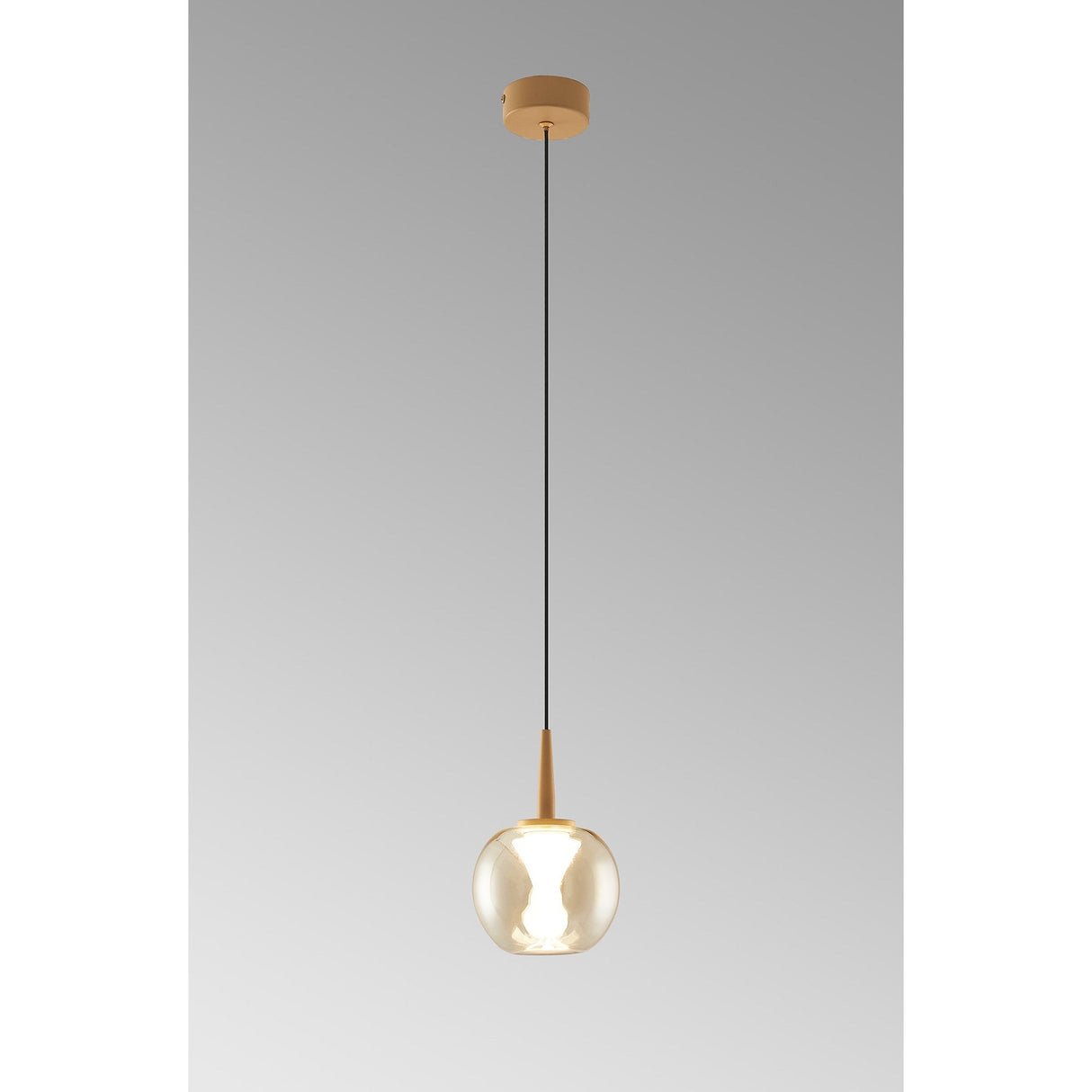 Andromeda LED Glass Pendant Light 5W 3000K - Gold & Frosted