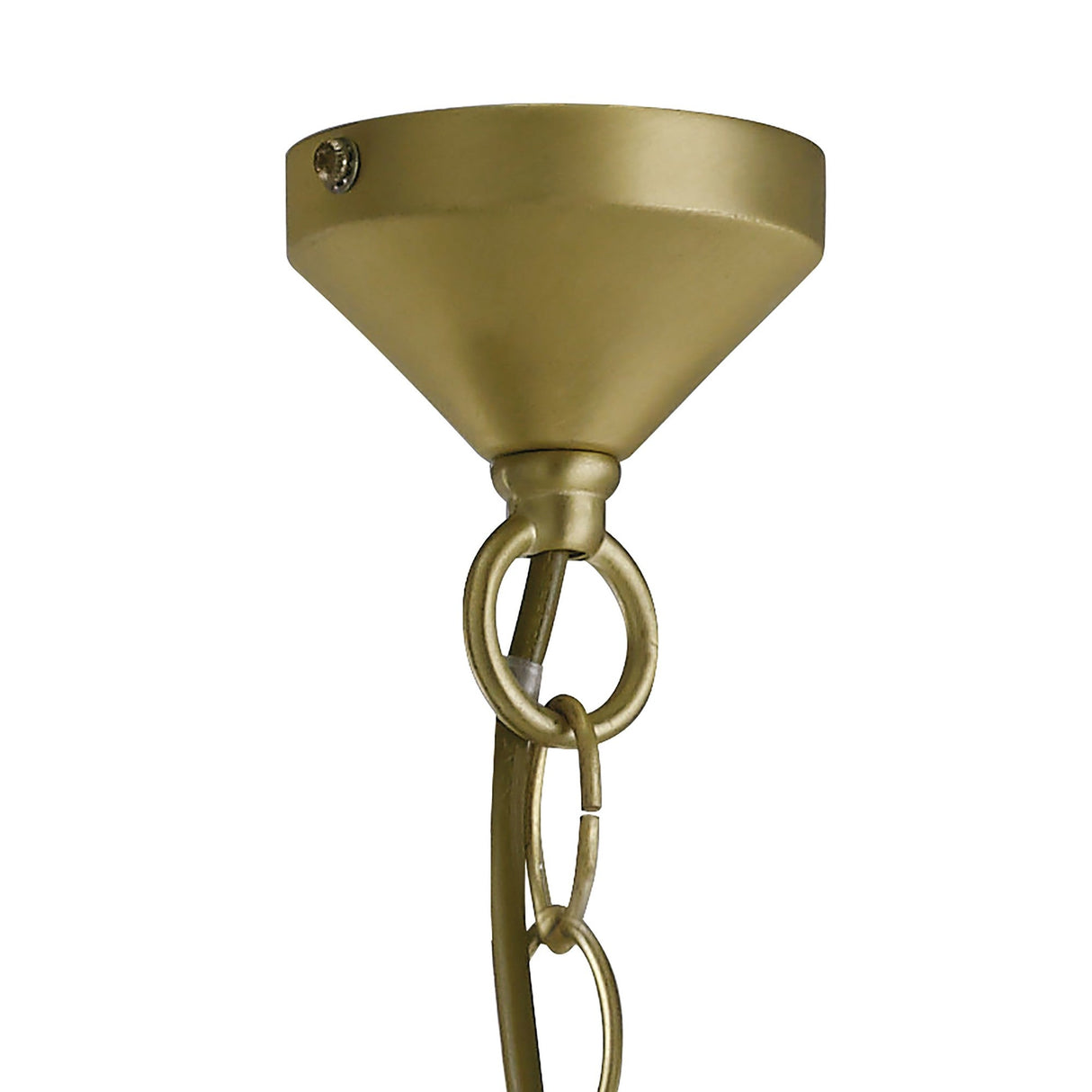 Apollo 51cm 4 Light Crystal Chandelier - Satin Brass