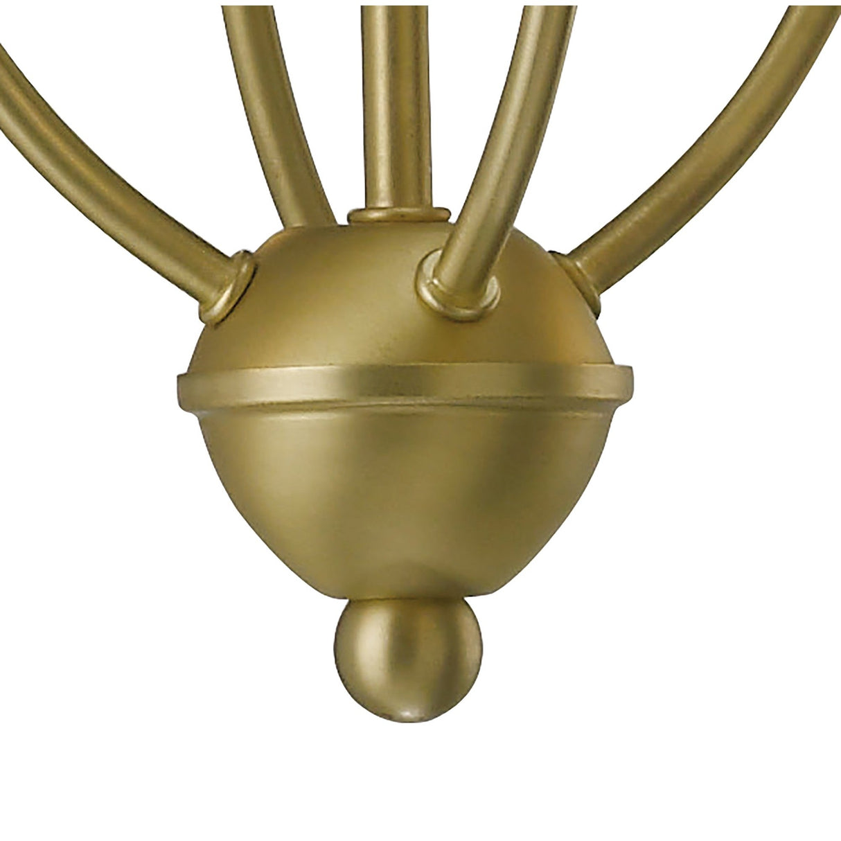 Apollo 51cm 4 Light Crystal Chandelier - Satin Brass