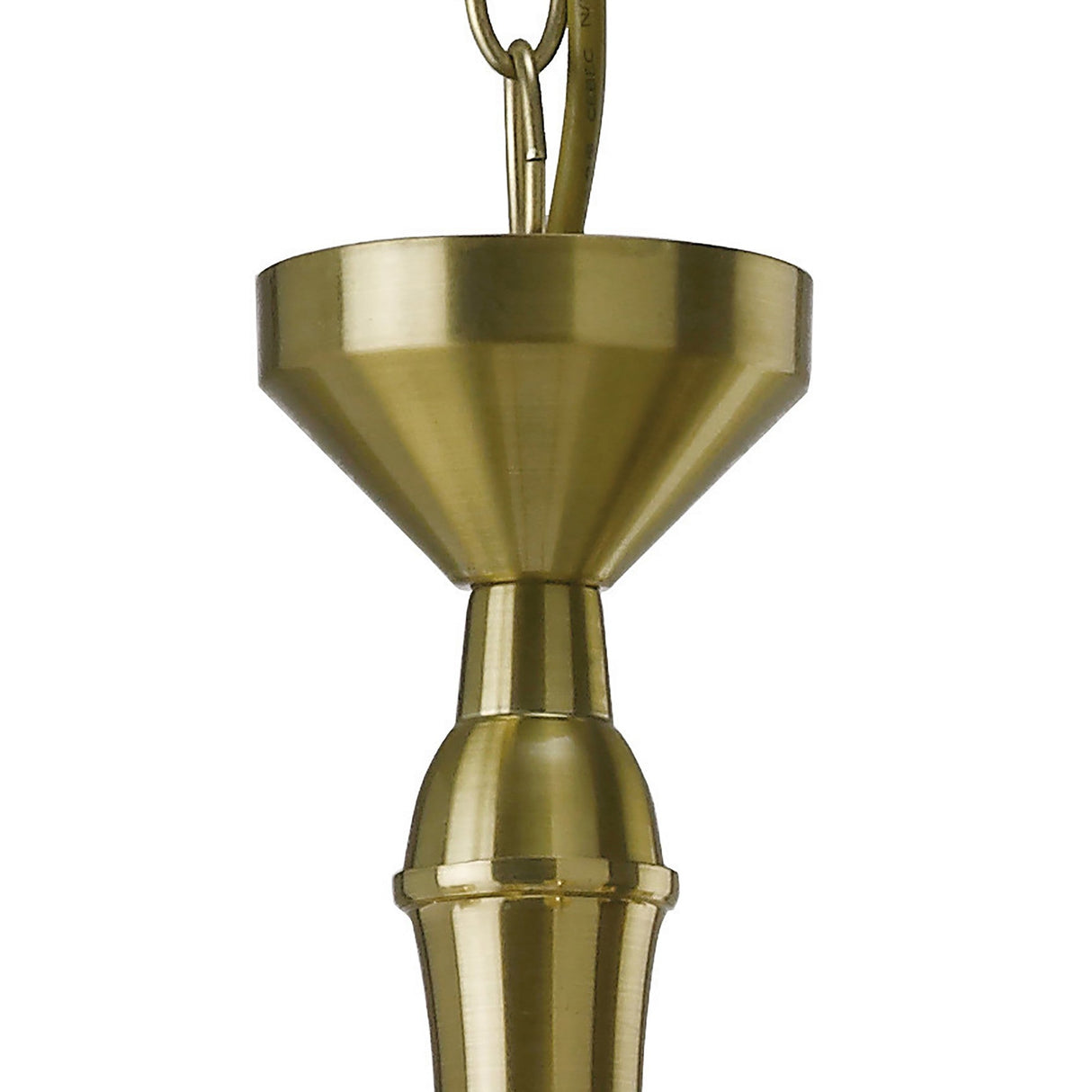Apollo 51cm 8 Light Crystal Chandelier - Satin Brass